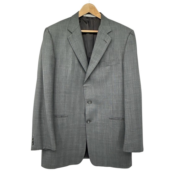 Hickey Freeman Other - Hickey Freeman 42L Gray 100% Wool Blazer Men USA Made Luxury Sport Coat Tailored